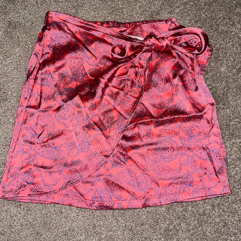 wrap tie skirt